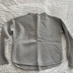 Aritzia Gray Ribbed Sweater